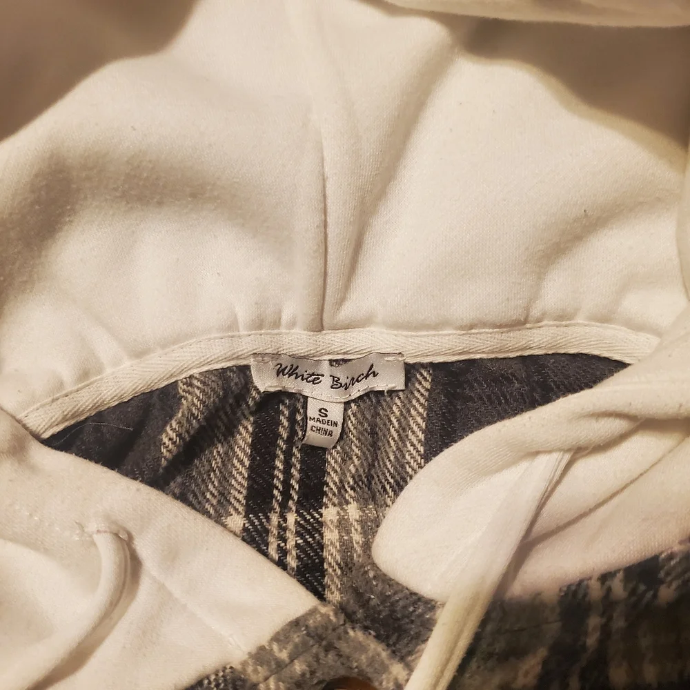 Womens flannel hooded sweatshirt - Picture 4 of 4